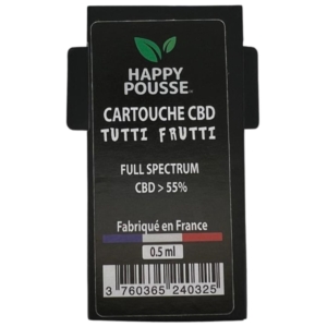 CARTOUCHE HAPPY POUSSE - TUTTI FRUTTI CBD 55%