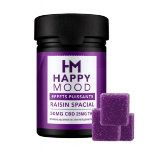 BOITE 10 GUMMIES HAPPY MOOD - 50 MG CBD / 25 MG THC